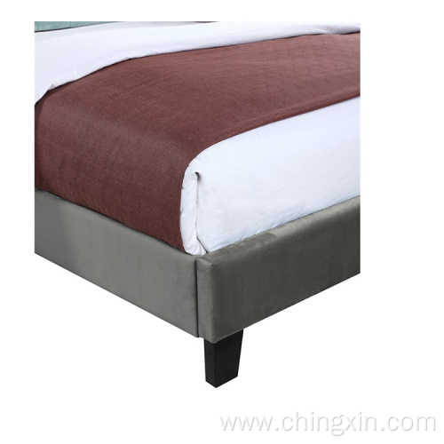 KD Upholstered Fabric Bed Bedroom Furniture CX610A